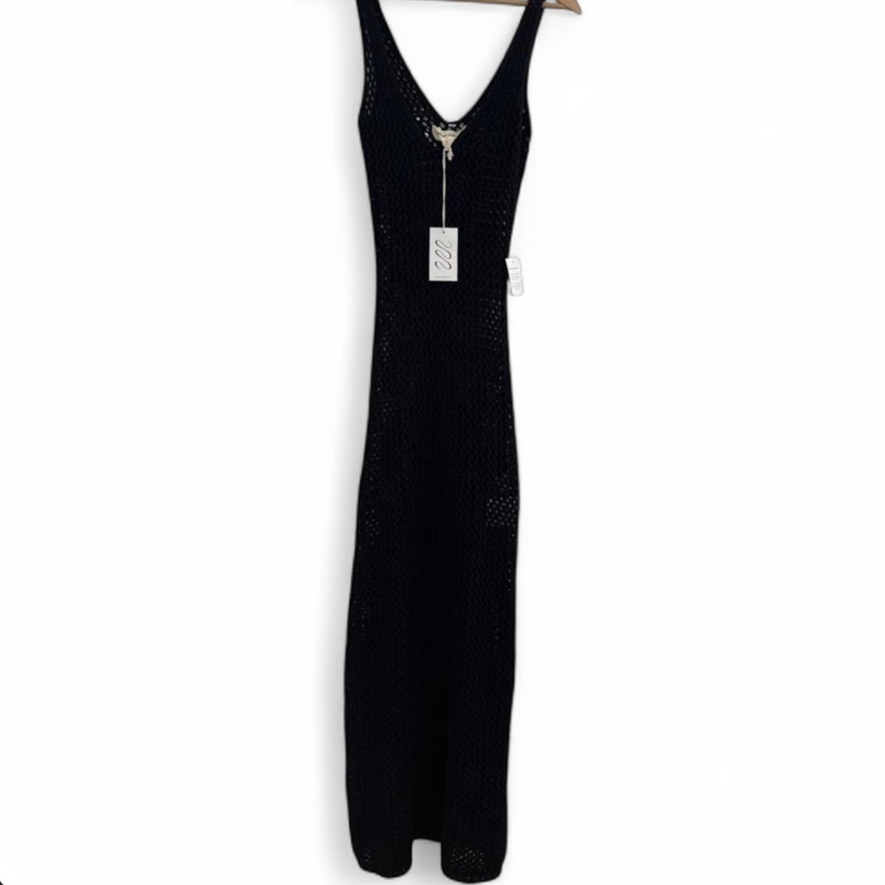 Black crochet Maxi Dress